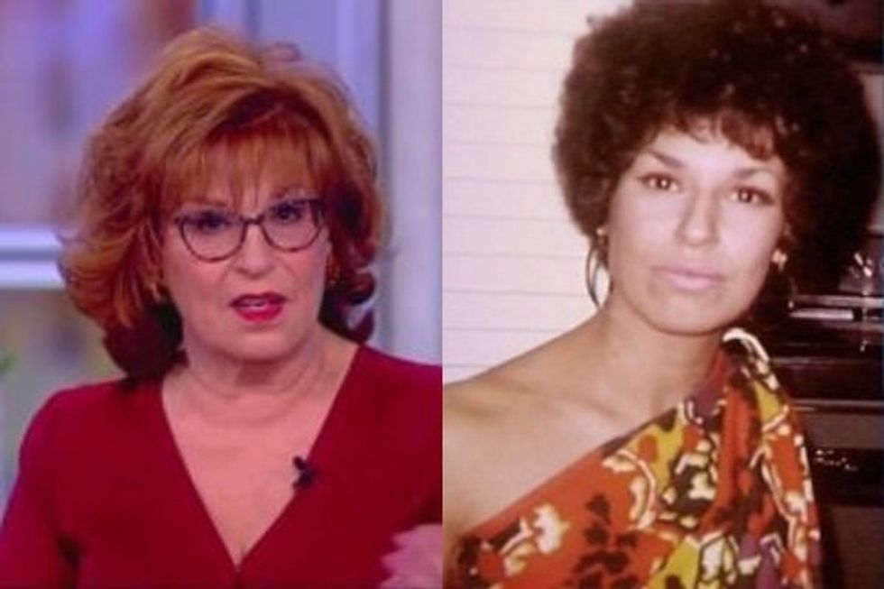 Joy Behar as a "Beautiful African Woman"